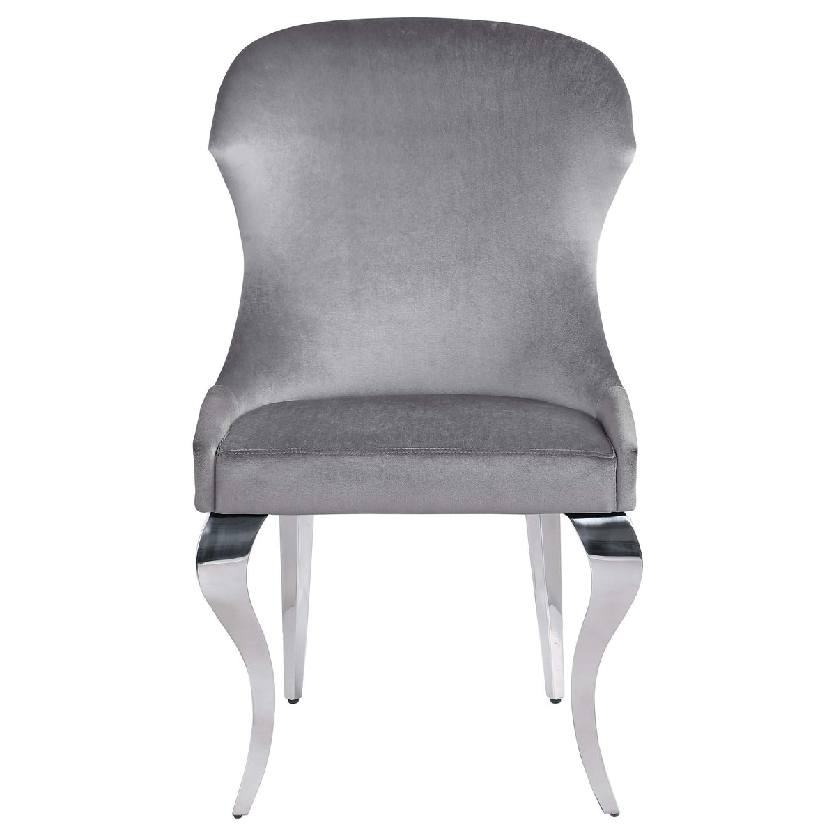 Silla de comedor tapizada Cheyanne gris (juego de 2)