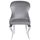 Silla de comedor tapizada Cheyanne gris (juego de 2)