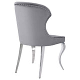 Silla de comedor tapizada Cheyanne gris (juego de 2)