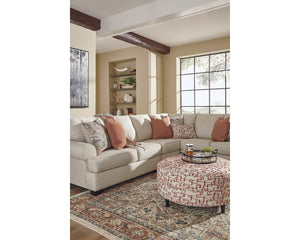 Amici 3-Piece Sectional with Ottoman