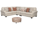 Amici 3-Piece Sectional with Ottoman