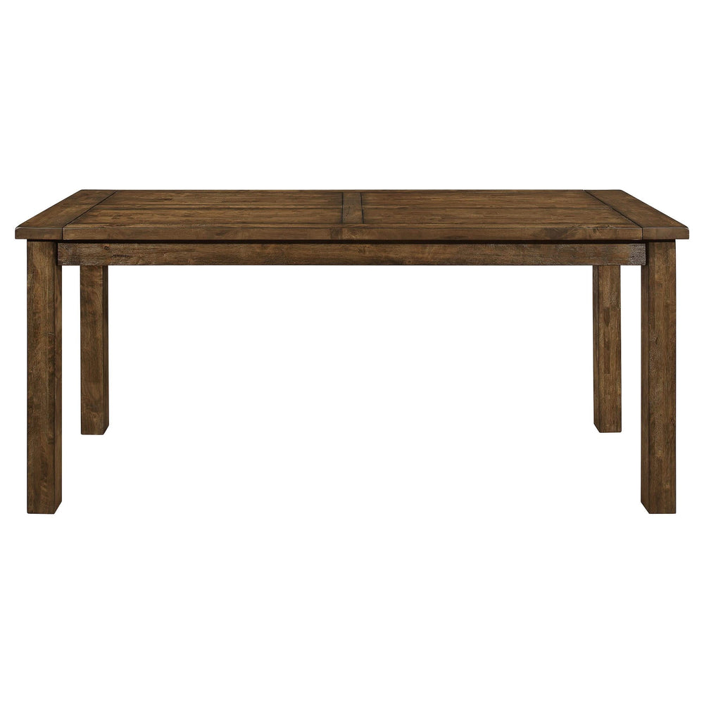 Mesa de comedor Coleman de 84 pulgadas de altura de mostrador en marrón dorado