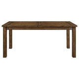 Mesa de comedor Coleman de 84 pulgadas de altura de mostrador en marrón dorado