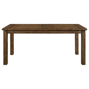 Mesa de comedor Coleman de 84 pulgadas de altura de mostrador en marrón dorado
