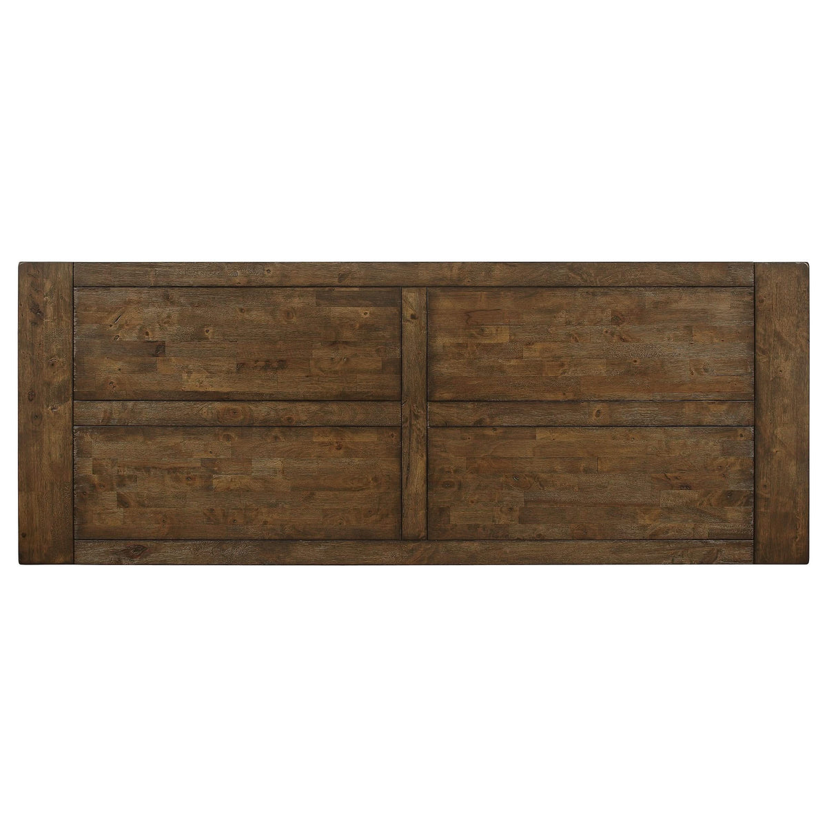 Mesa de comedor Coleman de 84 pulgadas de altura de mostrador en marrón dorado