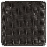 Silla de mostrador Mckinley de metal y ratán sintético marrón (juego de 2)