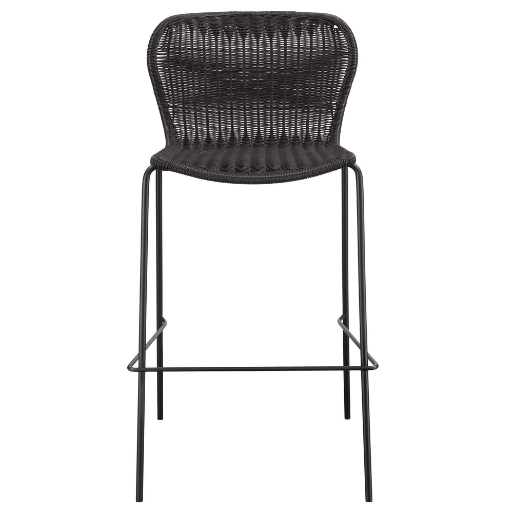 Silla de bar McKinley de ratán sintético marrón (juego de 2)
