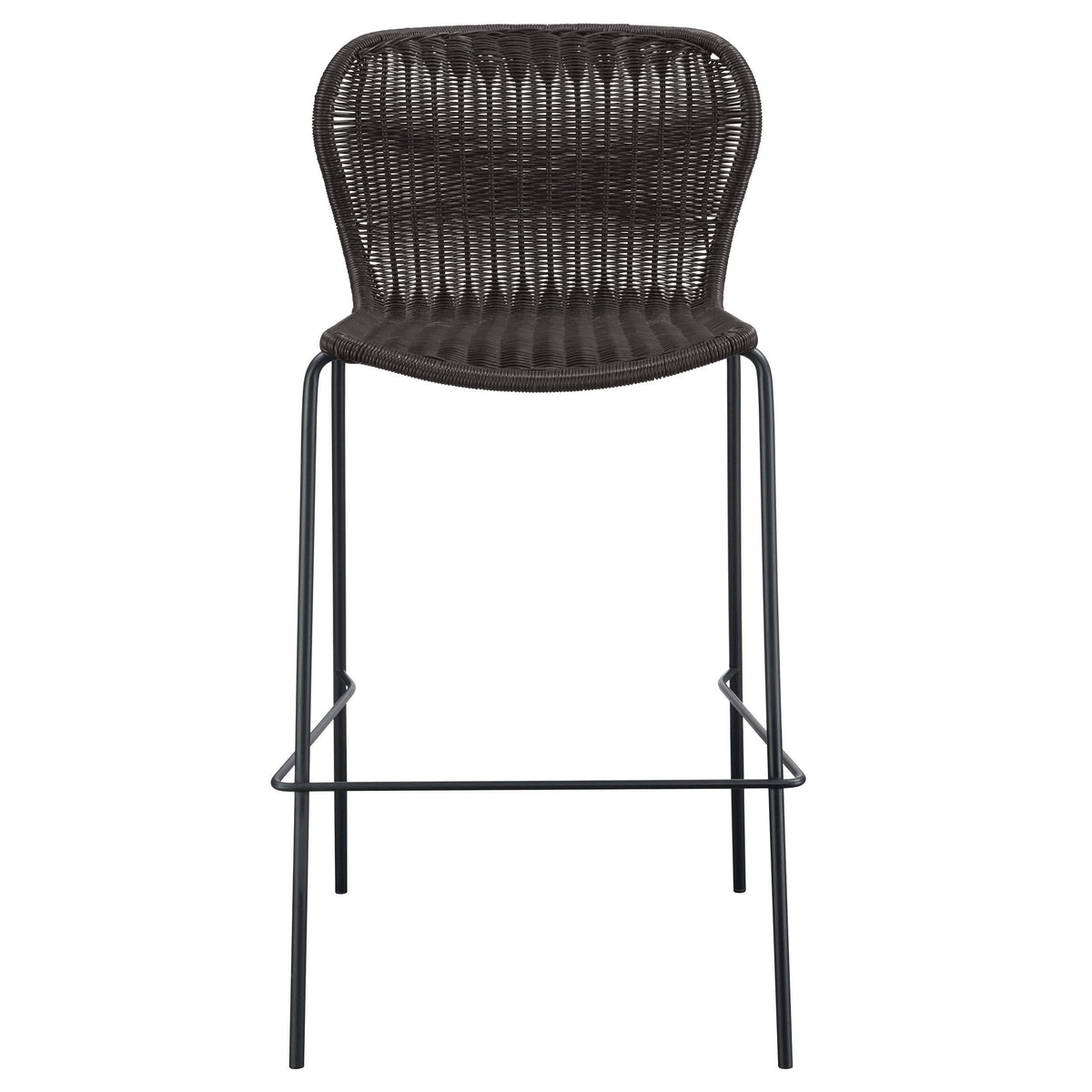 Silla de bar McKinley de ratán sintético marrón (juego de 2)