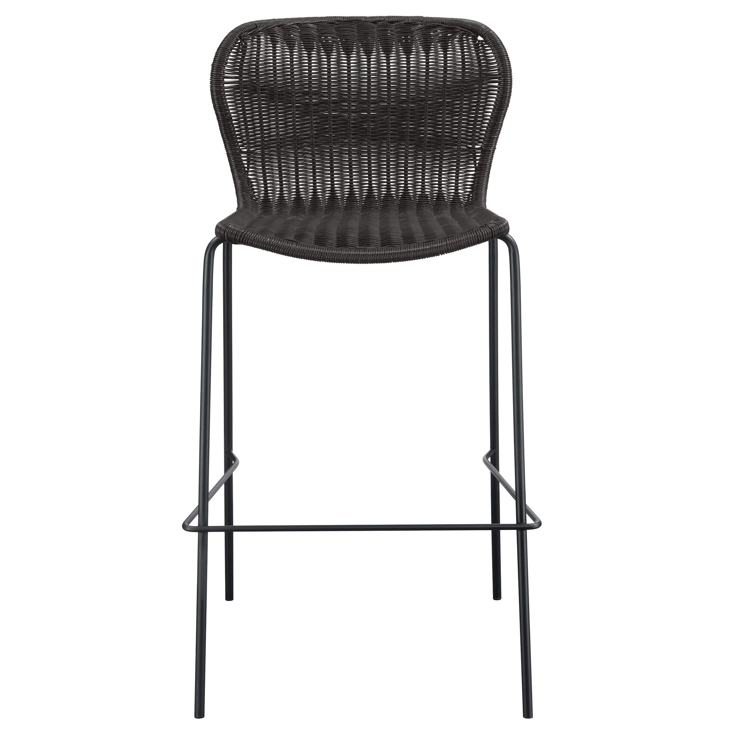 Silla de bar McKinley de ratán sintético marrón (juego de 2)