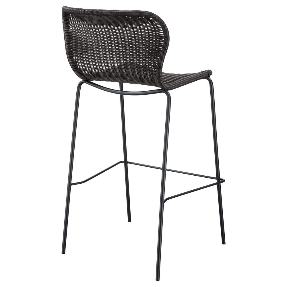 Silla de bar McKinley de ratán sintético marrón (juego de 2)