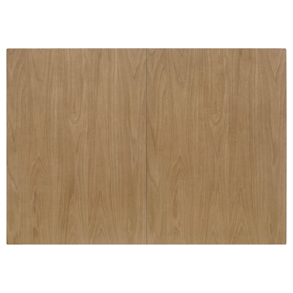 Mesa de comedor Kirby de 71 pulgadas con hojas extensibles, rústica, color blanco roto