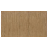 Mesa de comedor Kirby de 71 pulgadas con hojas extensibles, rústica, color blanco roto