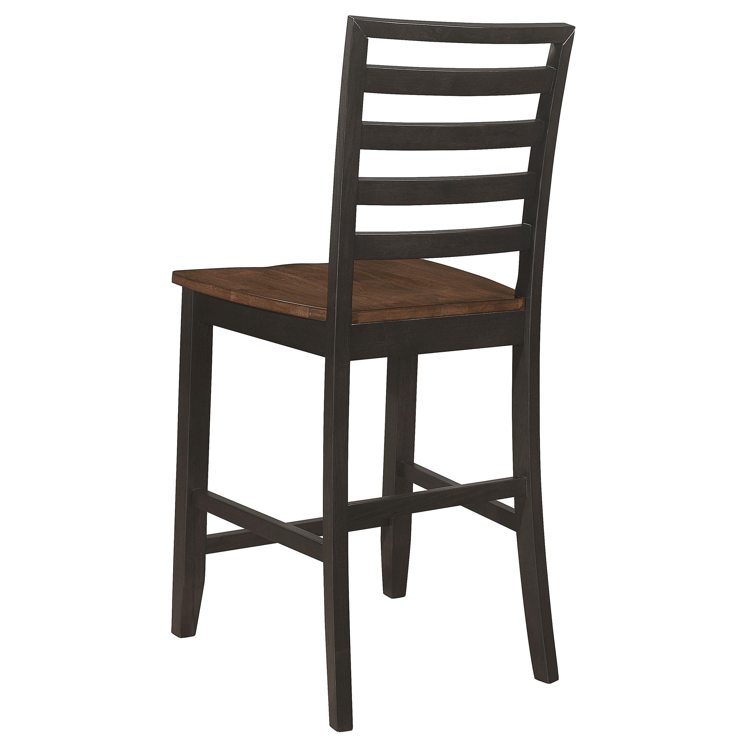 Sanford 7-piece Counter Height Dining Set with Drop Leaf Cinnamon and Espresso