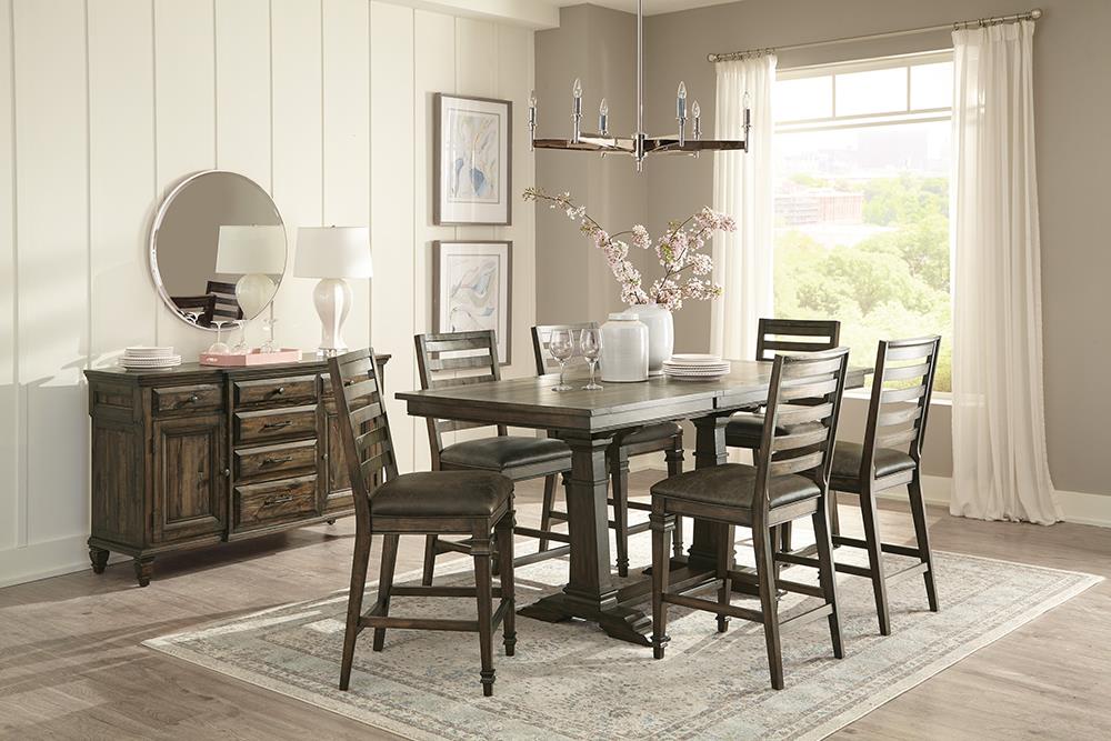 Avenue 76-inch Extension Counter Dining Table Dark Pine