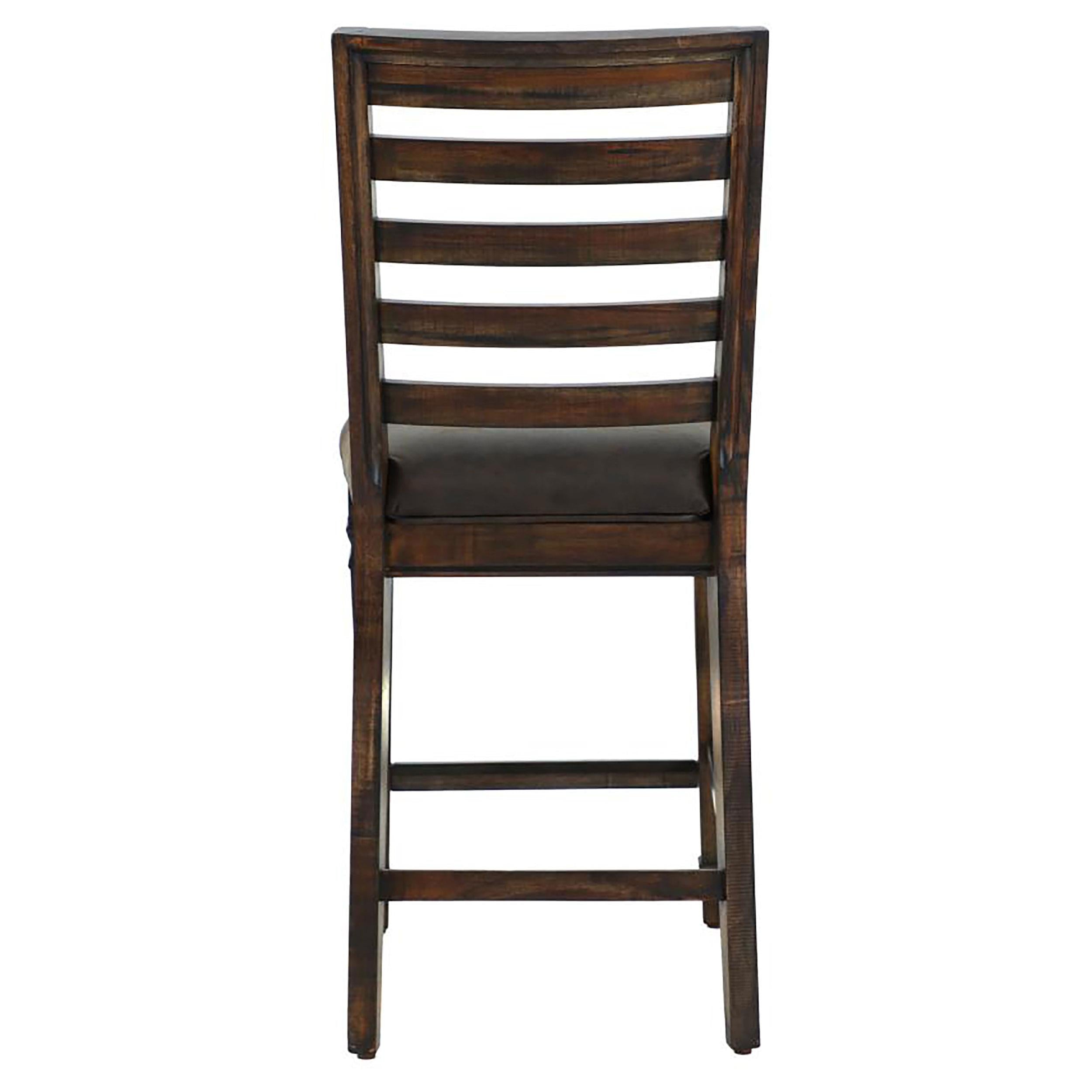 Avenue Ladder Back Counter Height Chairs Brown (Set of 2)