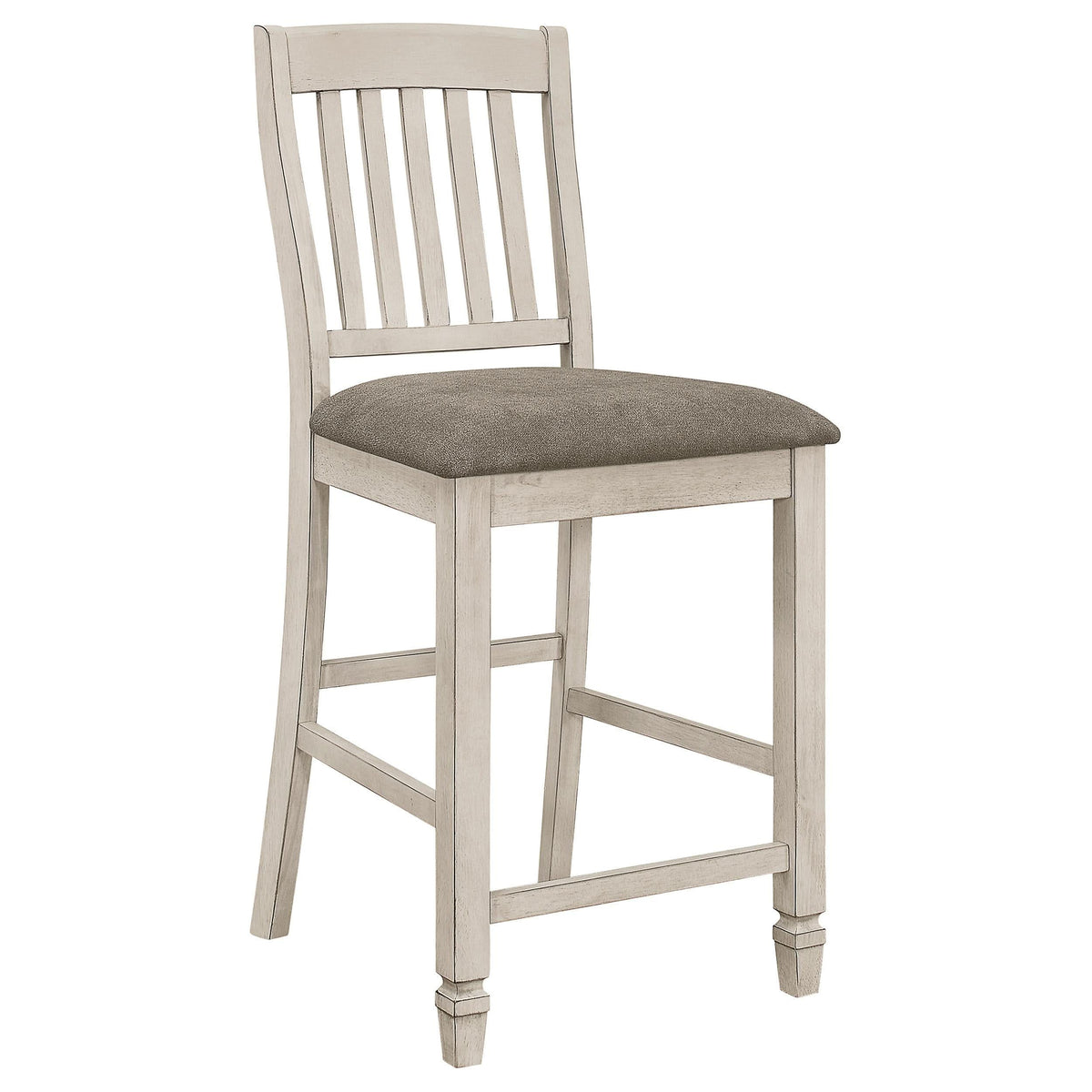 Juego de comedor Sarasota de 5 piezas con hojas abatibles, color crema rústico