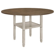 Sarasota 60-inch Extension Counter Dining Table Rustic Cream