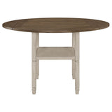 Sarasota 60-inch Extension Counter Dining Table Rustic Cream