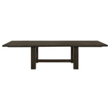 Mesa de comedor Calandra de 121 pulgadas con hojas extensibles, estilo vintage Java