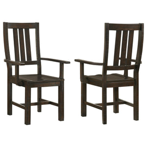 Silla de comedor de madera Calandra vintage Java (juego de 2)