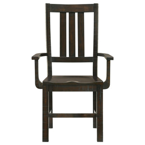 Silla de comedor de madera Calandra vintage Java (juego de 2)