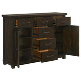 Aparador Calandra de 6 cajones, estilo buffet, estilo vintage Java