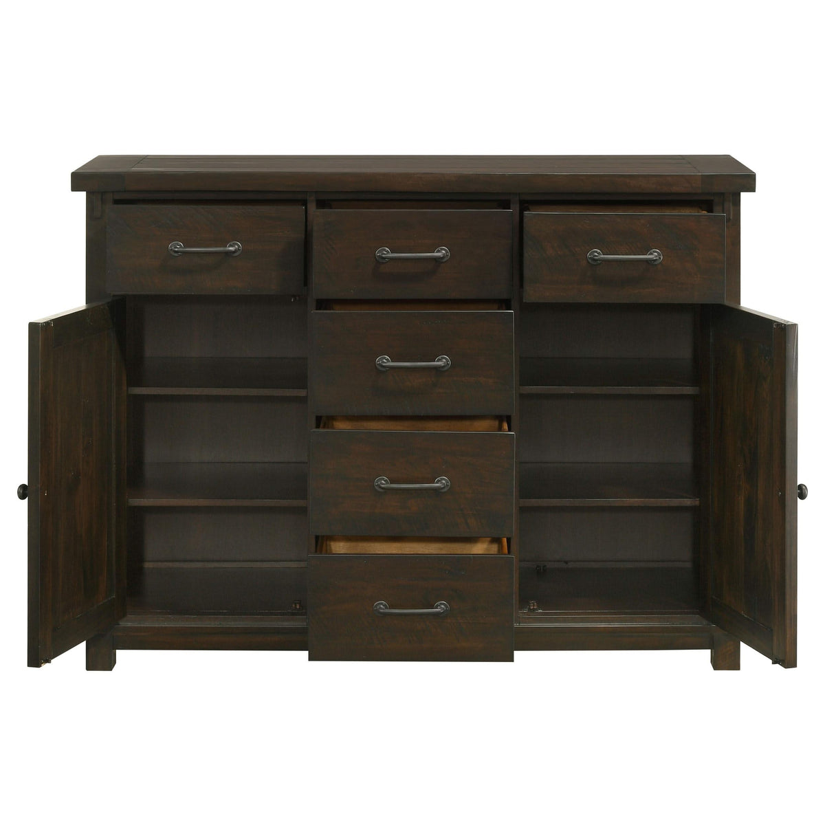 Aparador Calandra de 6 cajones, estilo buffet, estilo vintage Java