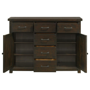 Aparador Calandra de 6 cajones, estilo buffet, estilo vintage Java