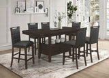 Juego de mesa de comedor Prentiss Butterfly Leaf de 7 piezas, color capuchino