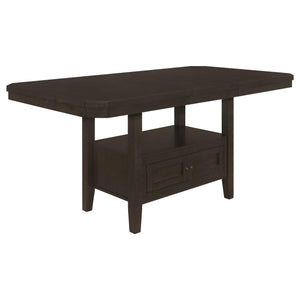 Juego de mesa de comedor Prentiss Butterfly Leaf de 7 piezas, color capuchino