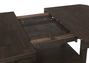Juego de mesa de comedor Prentiss Butterfly Leaf de 7 piezas, color capuchino