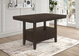Mesa de comedor extensible Prentiss de 78 pulgadas, color capuchino
