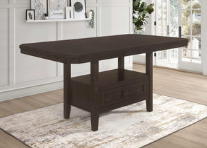 Mesa de comedor extensible Prentiss de 78 pulgadas, color capuchino