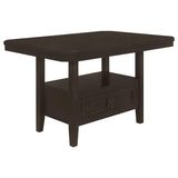 Mesa de comedor extensible Prentiss de 78 pulgadas, color capuchino