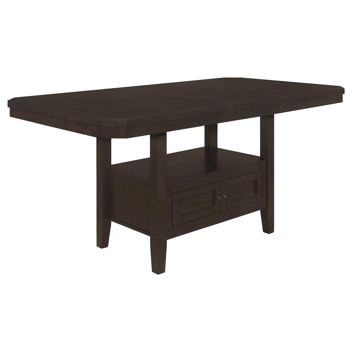 Mesa de comedor extensible Prentiss de 78 pulgadas, color capuchino