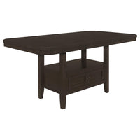 Mesa de comedor extensible Prentiss de 78 pulgadas, color capuchino
