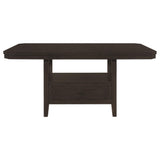 Mesa de comedor extensible Prentiss de 78 pulgadas, color capuchino