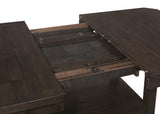 Mesa de comedor extensible Prentiss de 78 pulgadas, color capuchino