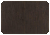 Mesa de comedor extensible Prentiss de 78 pulgadas, color capuchino