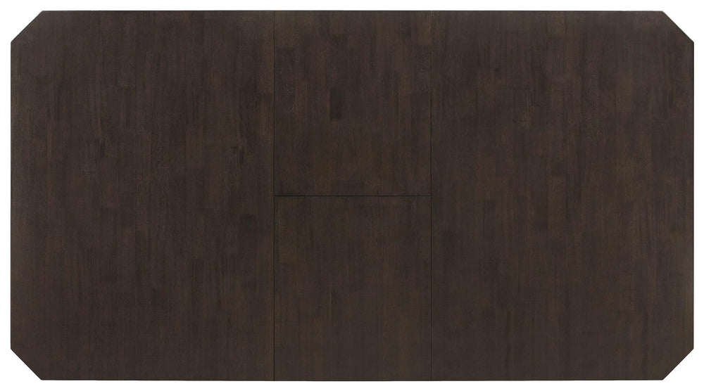 Mesa de comedor extensible Prentiss de 78 pulgadas, color capuchino