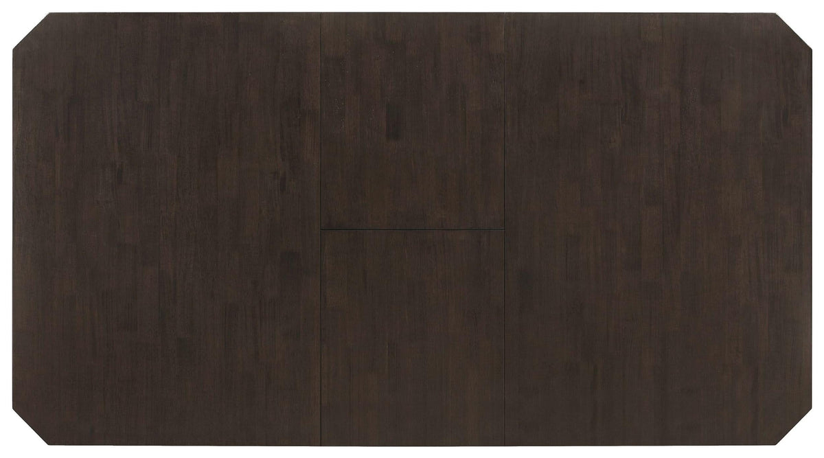 Mesa de comedor extensible Prentiss de 78 pulgadas, color capuchino