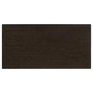 Juego de comedor rectangular de 5 piezas Gabriel, altura de mostrador, color capuchino