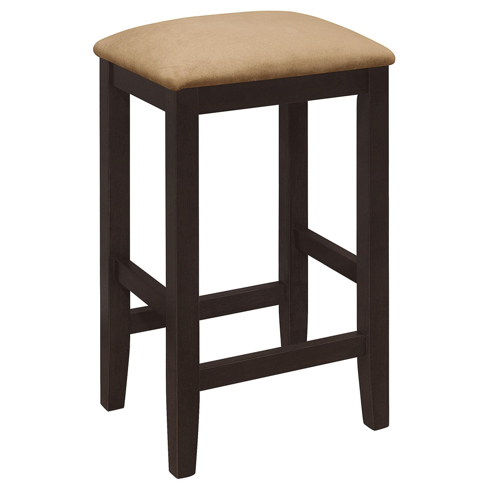 Juego de comedor rectangular de 5 piezas Gabriel, altura de mostrador, color capuchino