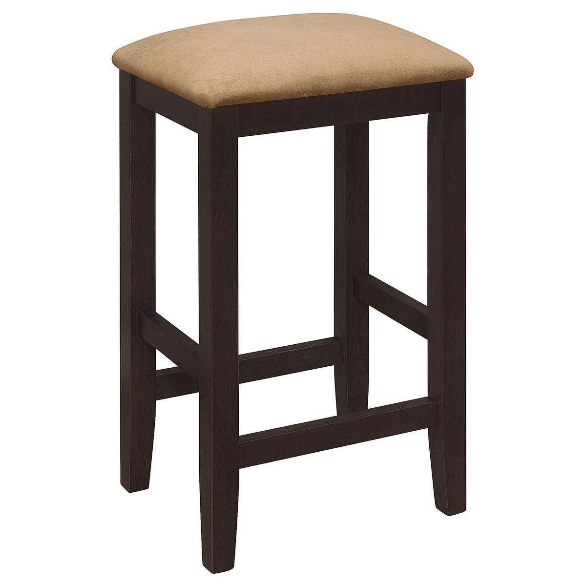 Juego de comedor rectangular de 5 piezas Gabriel, altura de mostrador, color capuchino