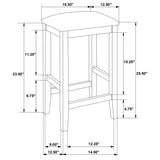 Juego de comedor rectangular de 5 piezas Gabriel, altura de mostrador, color capuchino