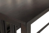 Mesa extensible rectangular de altura de mostrador Gabriel Cappuccino