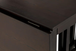 Mesa extensible rectangular de altura de mostrador Gabriel Cappuccino