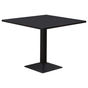 Juego de comedor cuadrado de 4 piezas Moxee en color espresso y gris