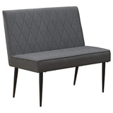 Juego de comedor cuadrado de 4 piezas Moxee en color espresso y gris
