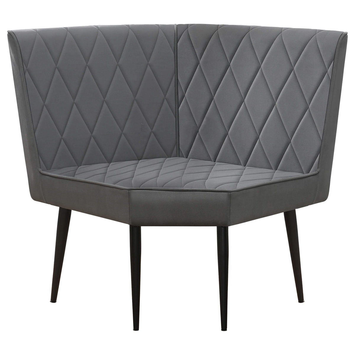 Juego de comedor cuadrado de 4 piezas Moxee en color espresso y gris